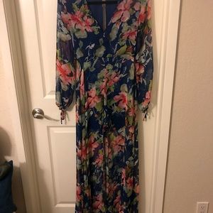 Floral maxi with romper